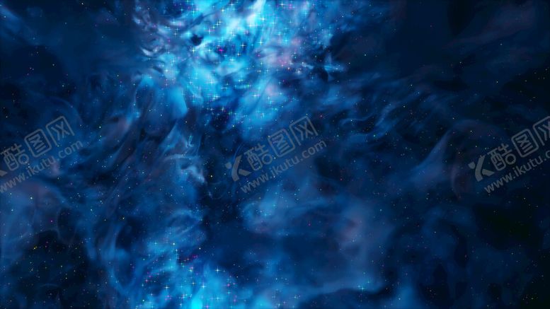 编号：23641709160846355478【酷图网】源文件下载-蓝色星空星云星光灿烂行星