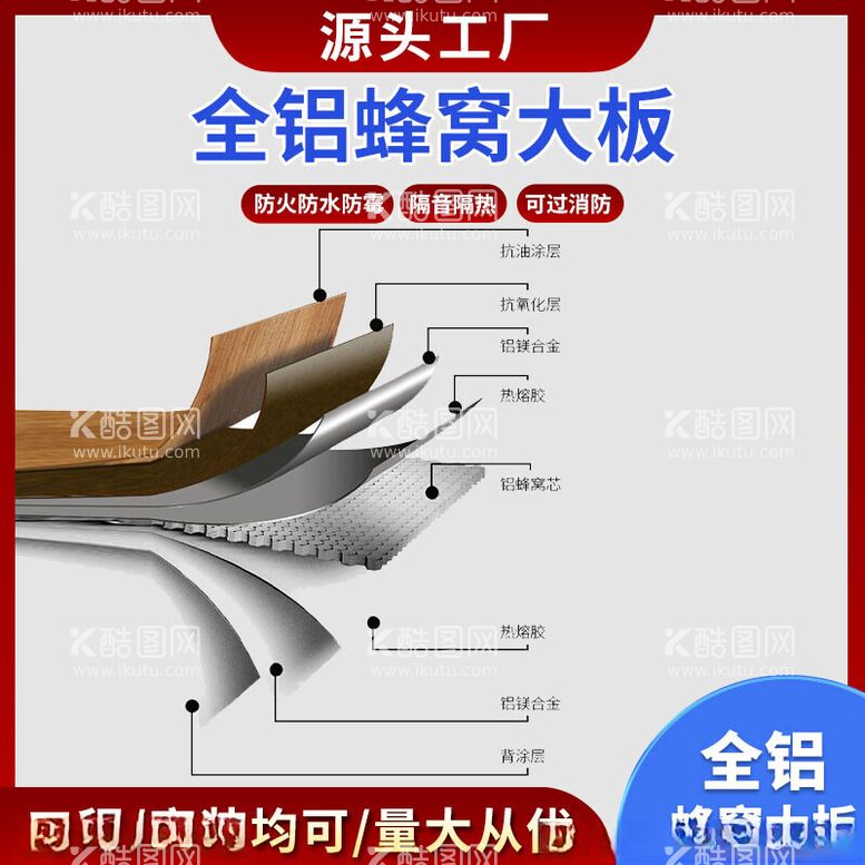 编号：10377902172132454395【酷图网】源文件下载-蜂窝板图蓝色红色主图