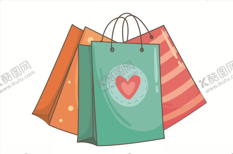 编号：37733910120609592961【酷图网】源文件下载-购物袋矢量图