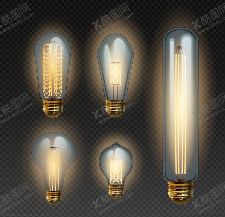 编号：80745610082217209252【酷图网】源文件下载-灯泡矢量素材