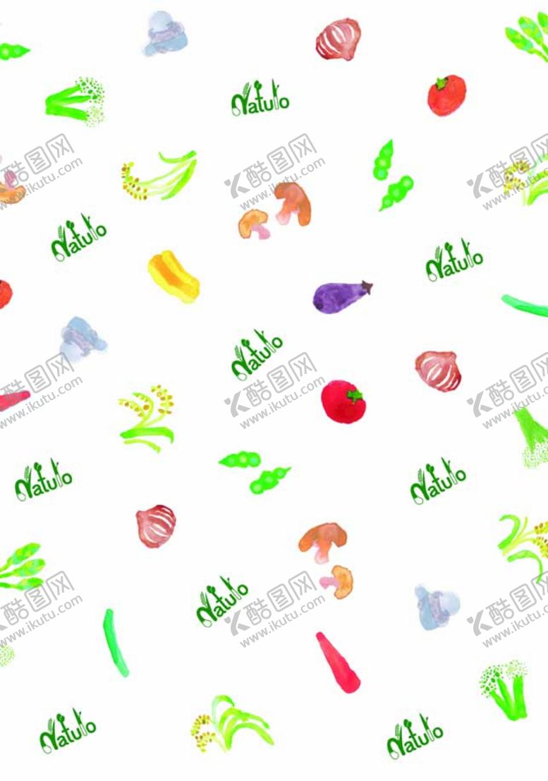 编号：52143710080650260385【酷图网】源文件下载-蔬菜满版印花