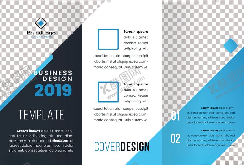 编号：84793609160659122958【酷图网】源文件下载-企业三折页