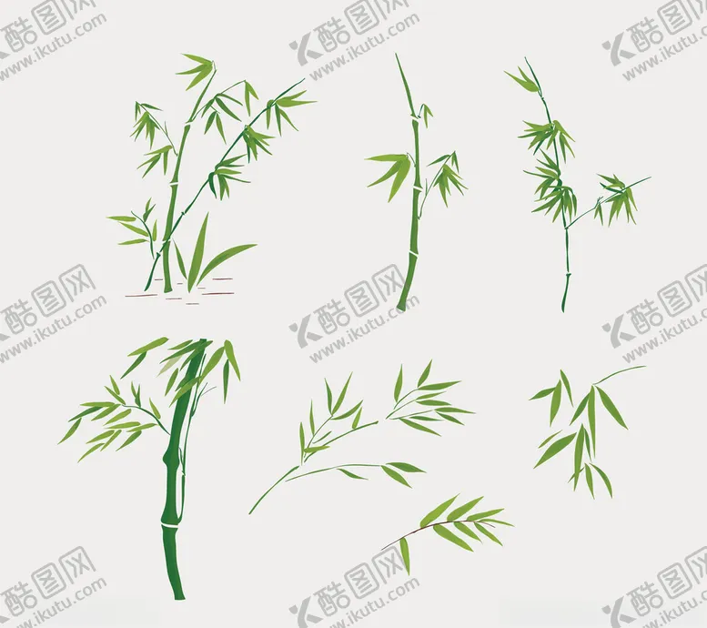 编号：12186802120704294259【酷图网】源文件下载-竹子插画设计