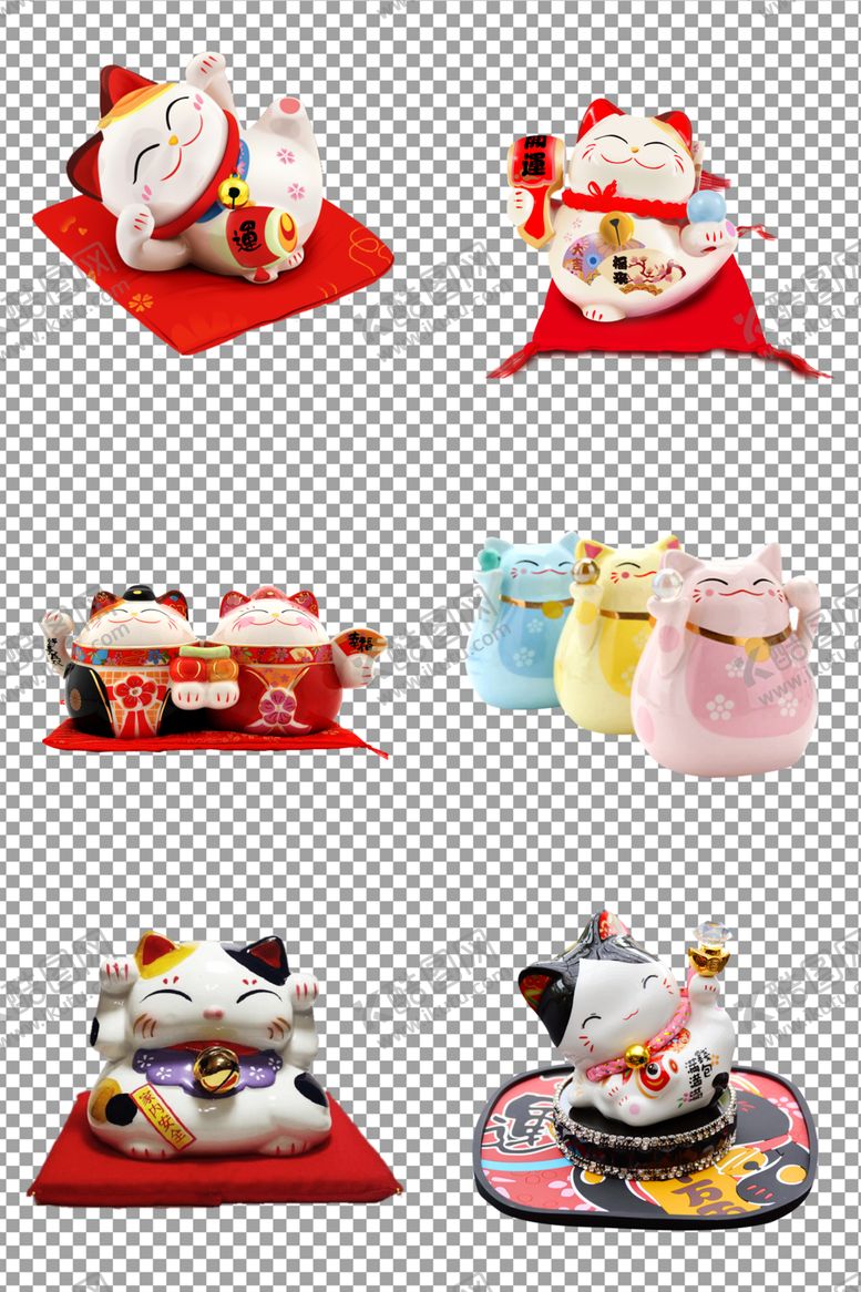 编号：63758609200753338089【酷图网】源文件下载-陶瓷招财猫
