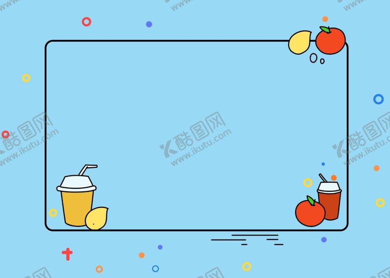 编号：35431009202203237320【酷图网】源文件下载-手绘MBE卡通夏天水果果汁简约