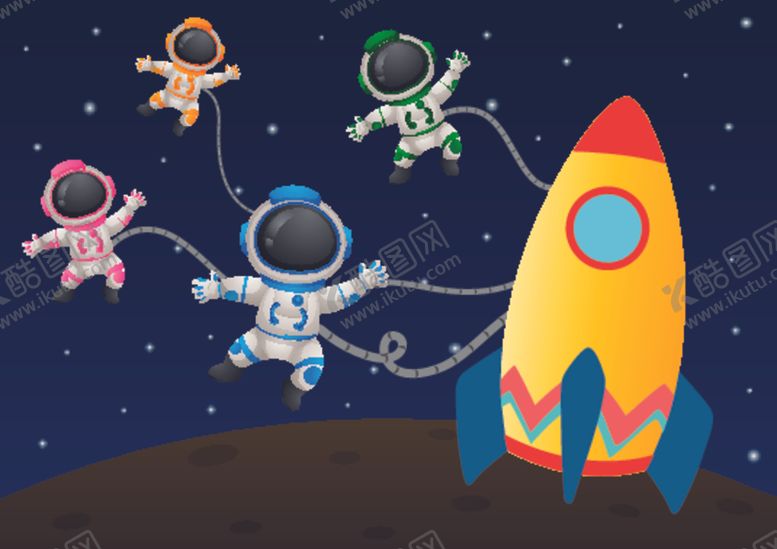 编号：64698609160144056883【酷图网】源文件下载-卡通宇航员