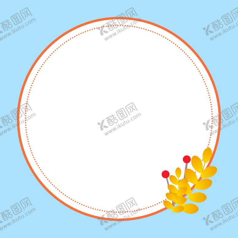 编号：21644411191426344432【酷图网】源文件下载- 树叶边框 