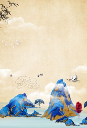 地产活动背景海报素材