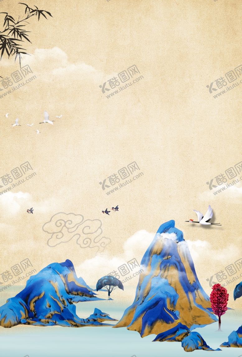 编号：44375805131711176795【酷图网】源文件下载-地产活动复古背景海报素材