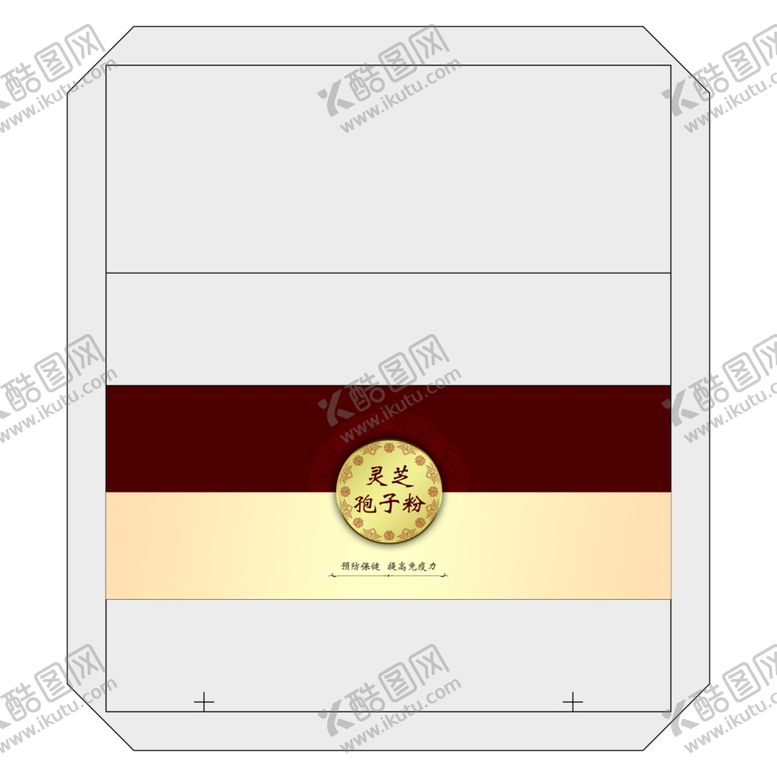 编号：86635809281411279723【酷图网】源文件下载-灵芝孢子粉包装仙鹤