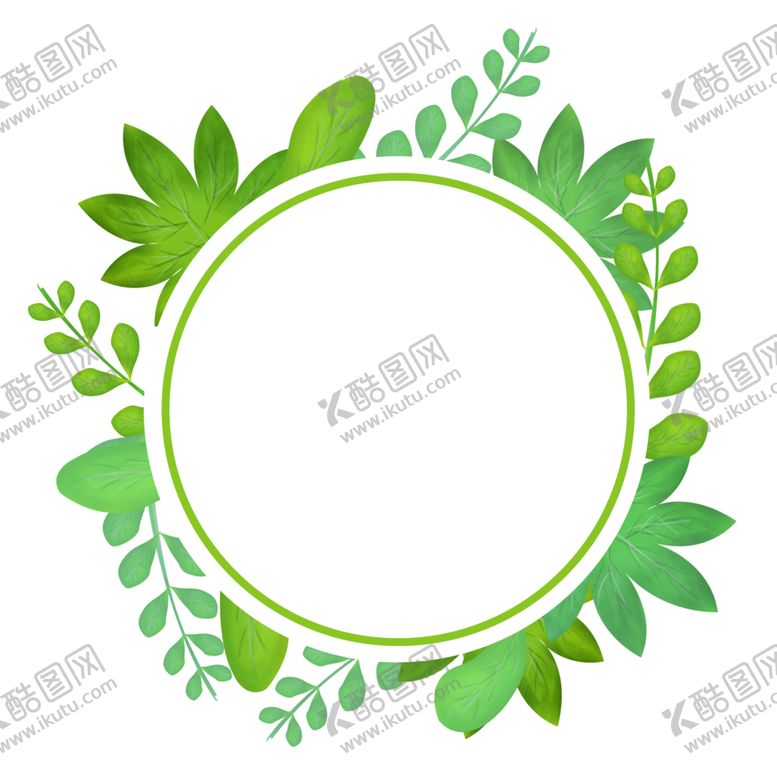 编号：43186109261806174279【酷图网】源文件下载-植物边框