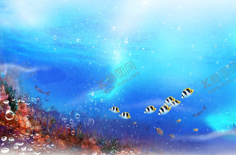 编号：91084609141445475978【酷图网】源文件下载-海洋海底背景