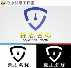 logo设计矢量图制作字母