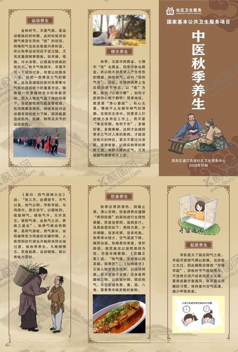 编号：20751804050505239106【酷图网】源文件下载-中医秋季养生折页