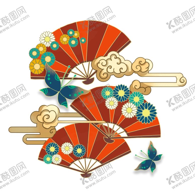编号：35021407092039136003【酷图网】源文件下载-国潮扇子