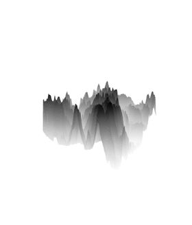 抽象山峰矢量水墨泼墨