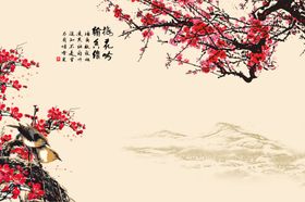 花鸟背景墙