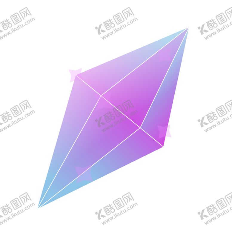 编号：25334407050127108063【酷图网】源文件下载-手绘钻石宝石水晶珠宝免扣素材