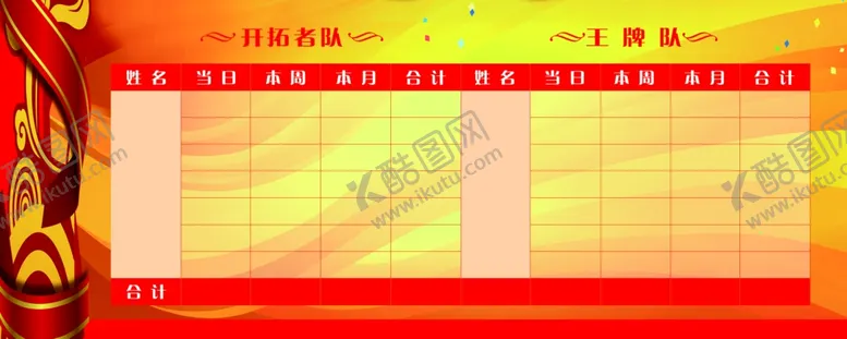 编号：89054706160027519093【酷图网】源文件下载-业绩比拼
