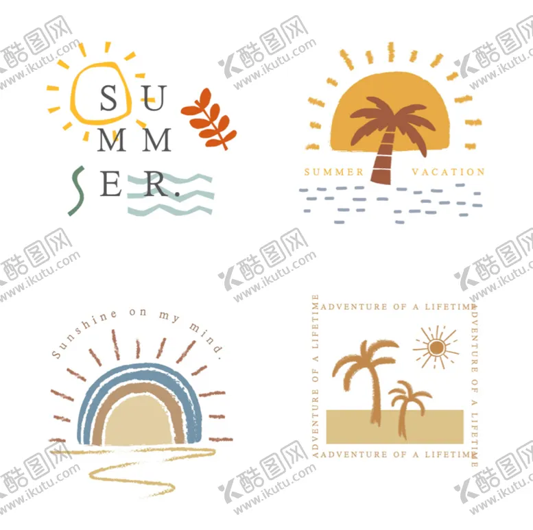 编号：38771210190053422951【酷图网】源文件下载-夏季度假图标