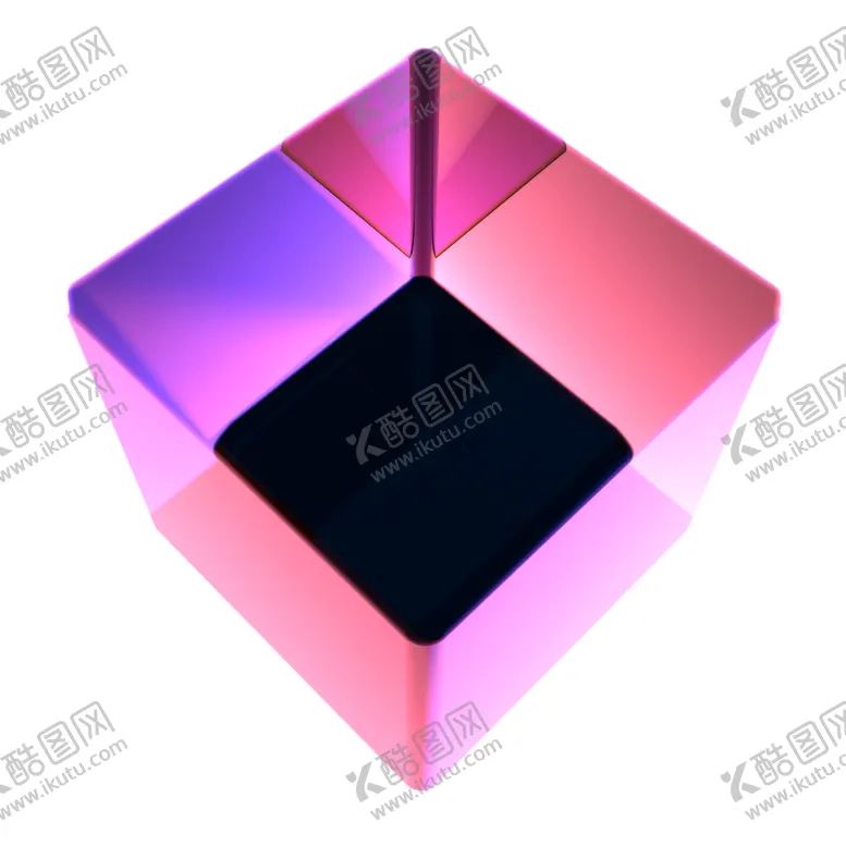 编号：52246701281334097843【酷图网】源文件下载-紫光科技感几何体