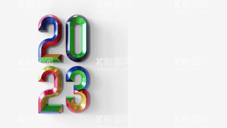 编号：94621309300350159840【酷图网】源文件下载-彩色琉璃2023艺术字