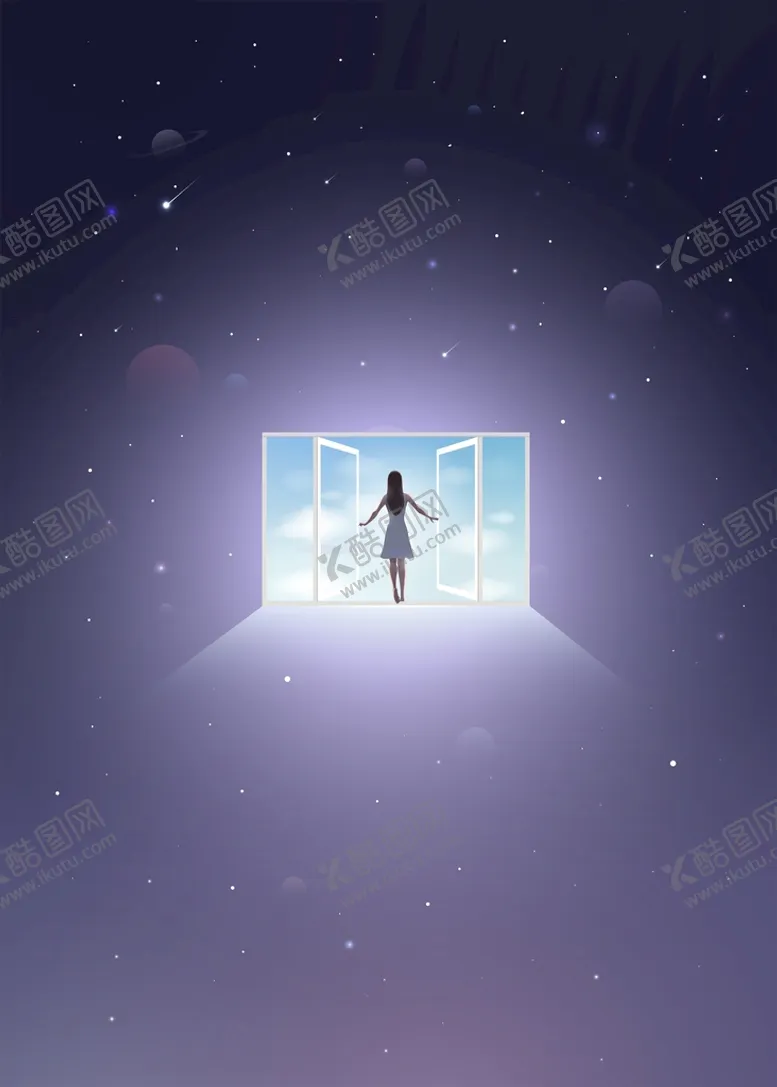 编号：82653909150301346394【酷图网】源文件下载-宇宙科技插画