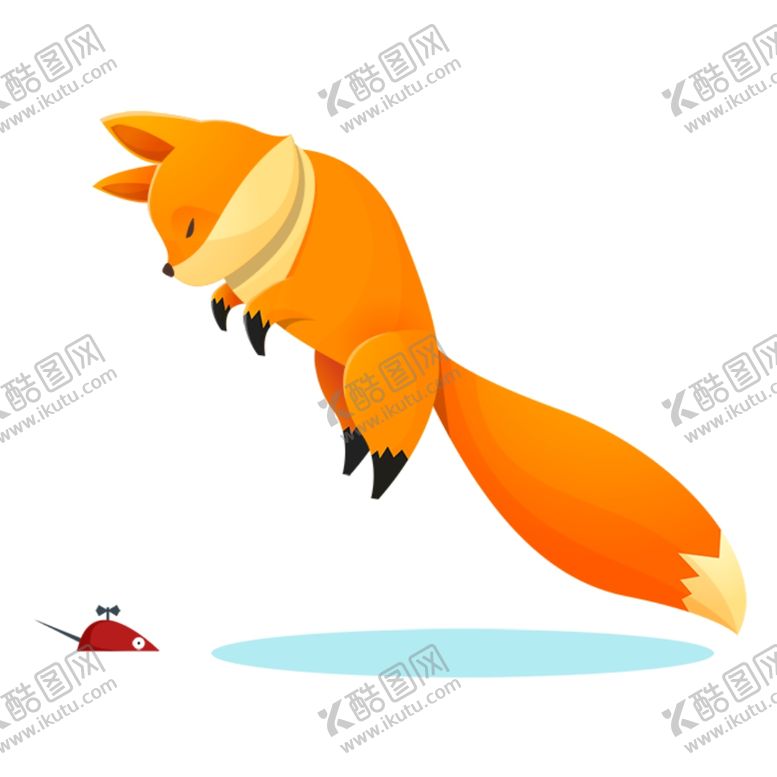 编号：41157204191433148115【酷图网】源文件下载-可爱跳起来的狐狸