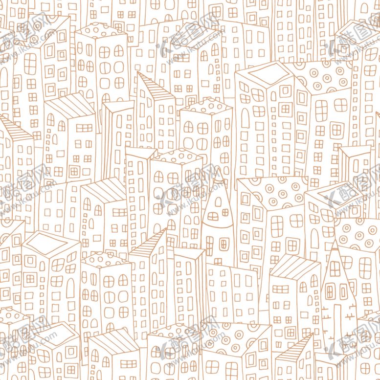 编号：30537509201831348813【酷图网】源文件下载-手绘建筑