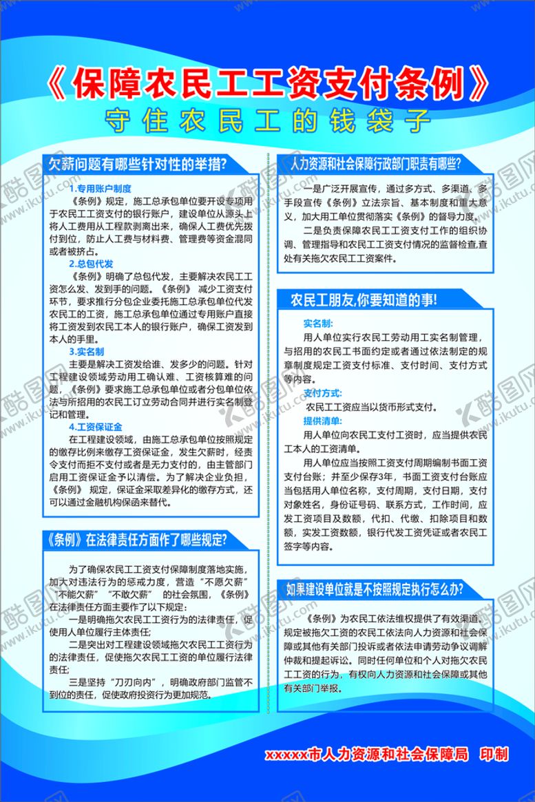 编号：46004510191540534689【酷图网】源文件下载-工人工资支付条例解读