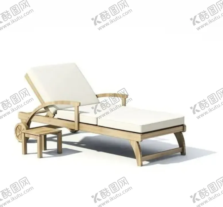 编号：32649009131911033742【酷图网】源文件下载-C4D模型躺椅素材元素设计