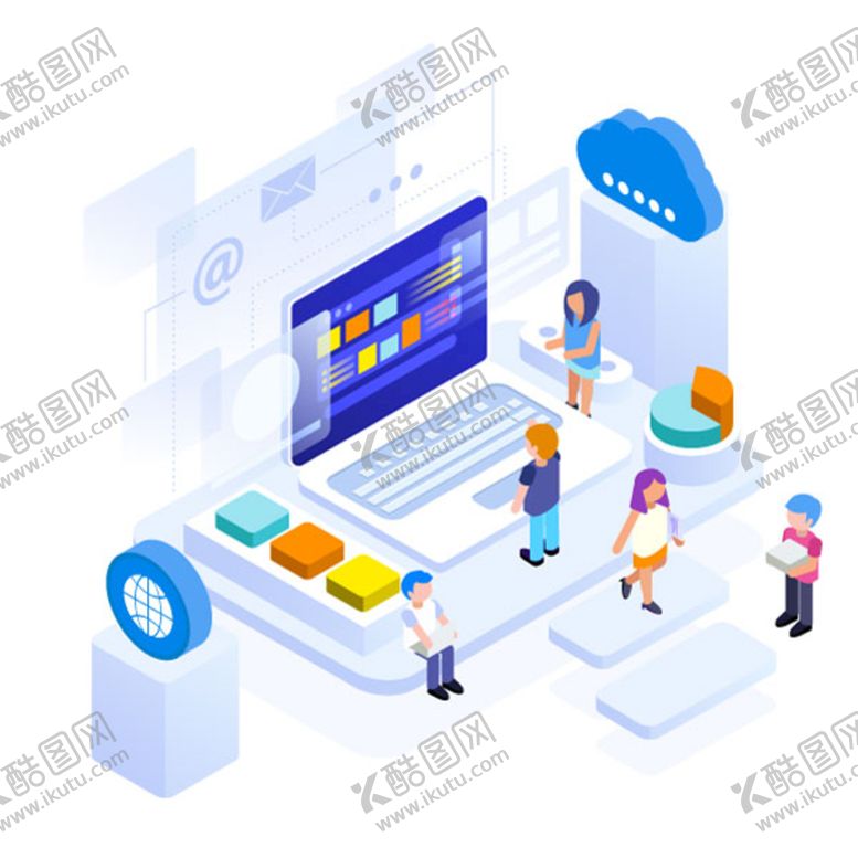 编号：92831609202300118026【酷图网】源文件下载-2.5D商务数据人办公