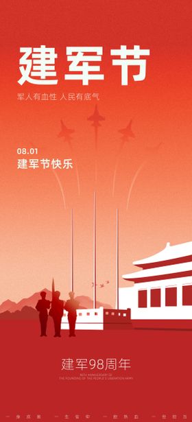 八一建军节海报