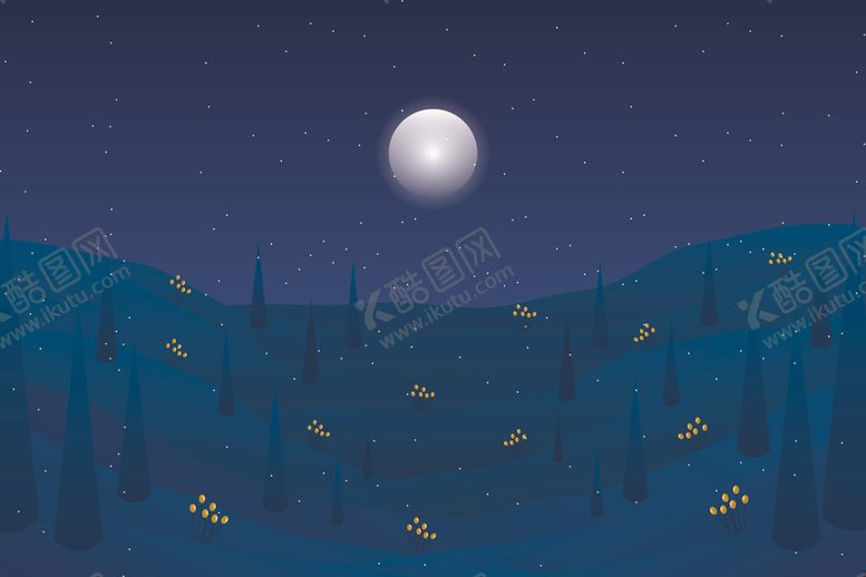 编号：46771809200720424708【酷图网】源文件下载-自然风光插画