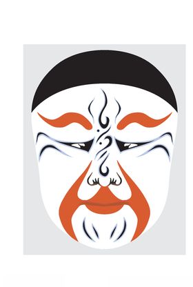 中国风传统京剧脸谱