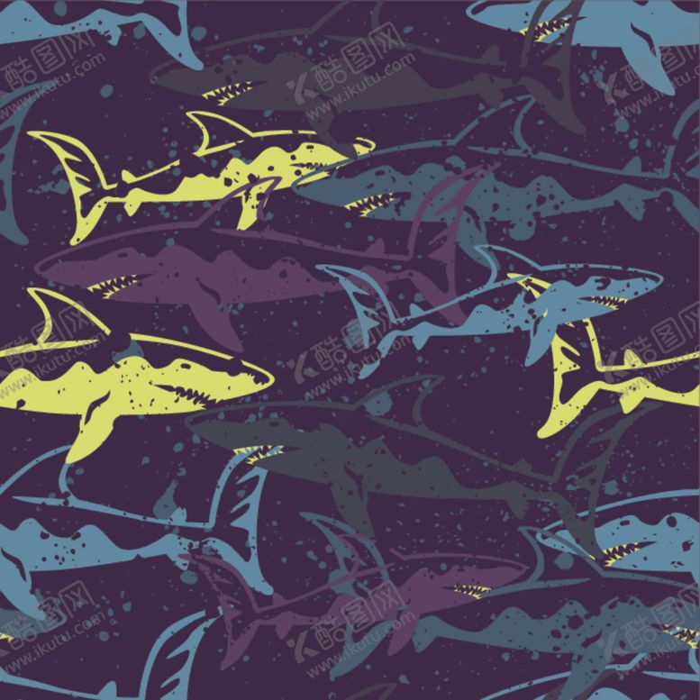 编号：10053409270448526965【酷图网】源文件下载-卡通鲨鱼鲨鱼设计鲨鱼