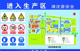 应急疏散图入厂警示