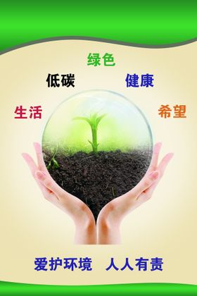 绿化标识牌 爱护环境 人人有责