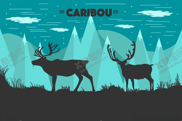 编号：40155009200258523604【酷图网】源文件下载-卡通麋鹿