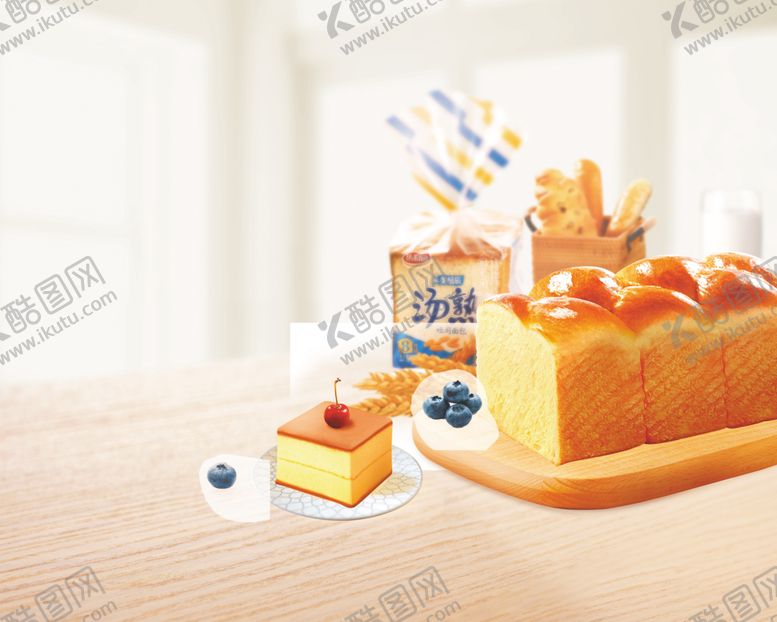 编号：88881209210412148948【酷图网】源文件下载-达利园美焙辰面包堆头围板