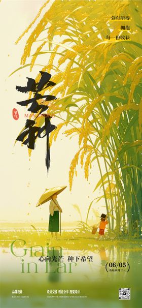 地产芒种夏至节气海报