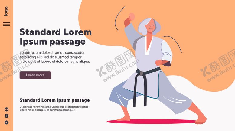 编号：20577110130317592579【酷图网】源文件下载-柔道人物插画