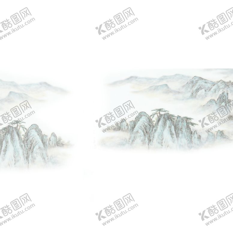 编号：42860305090756546996【酷图网】源文件下载-水墨山水素材