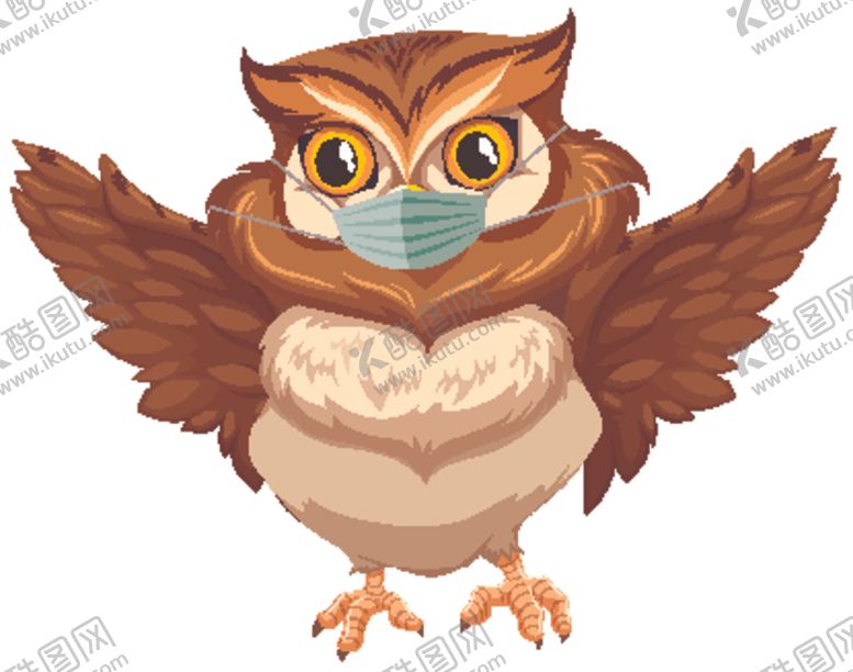 编号：78657110310359258862【酷图网】源文件下载-戴口罩的动物