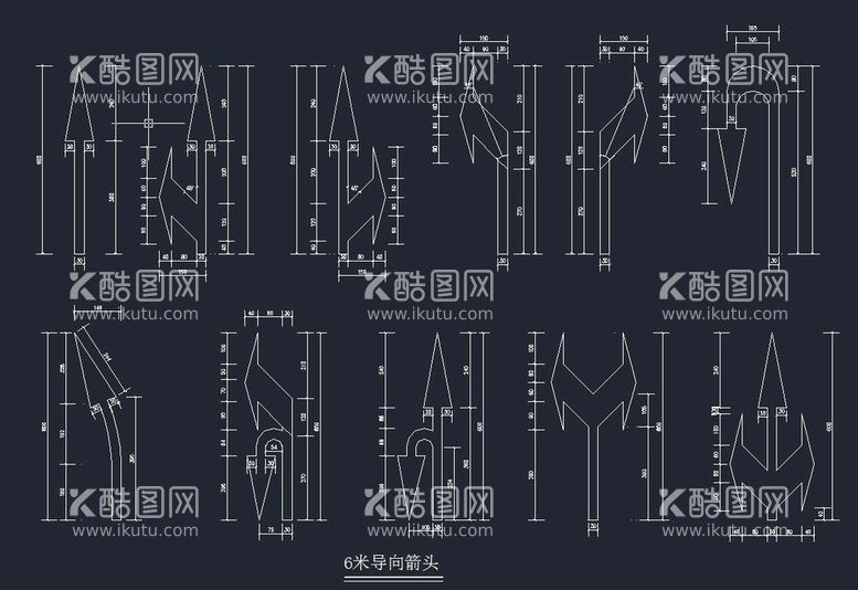 编号：74538009182039357426【酷图网】源文件下载-交通标线大样图