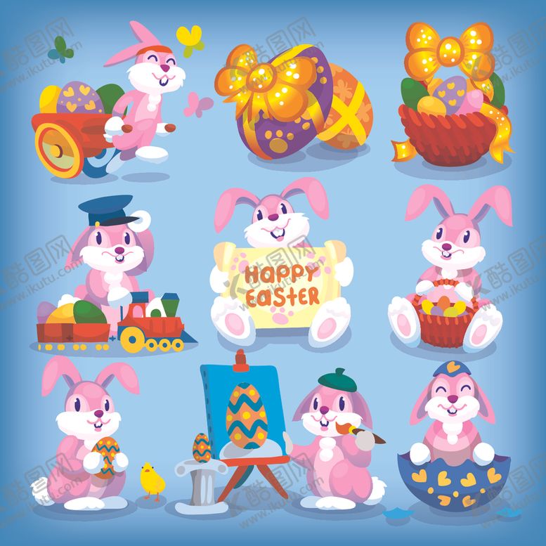 编号：11720409200631196460【酷图网】源文件下载-卡通兔子