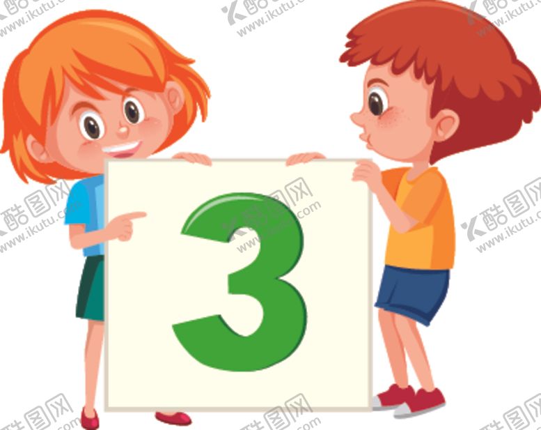 编号：44749710130400095400【酷图网】源文件下载-卡通数字卡片