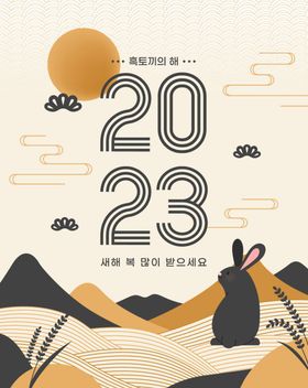 2023年中国兔年春节海报