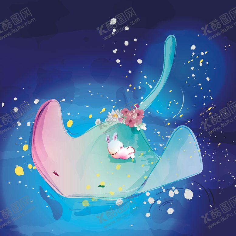 编号：37904309300158345235【酷图网】源文件下载-水彩卡通动物