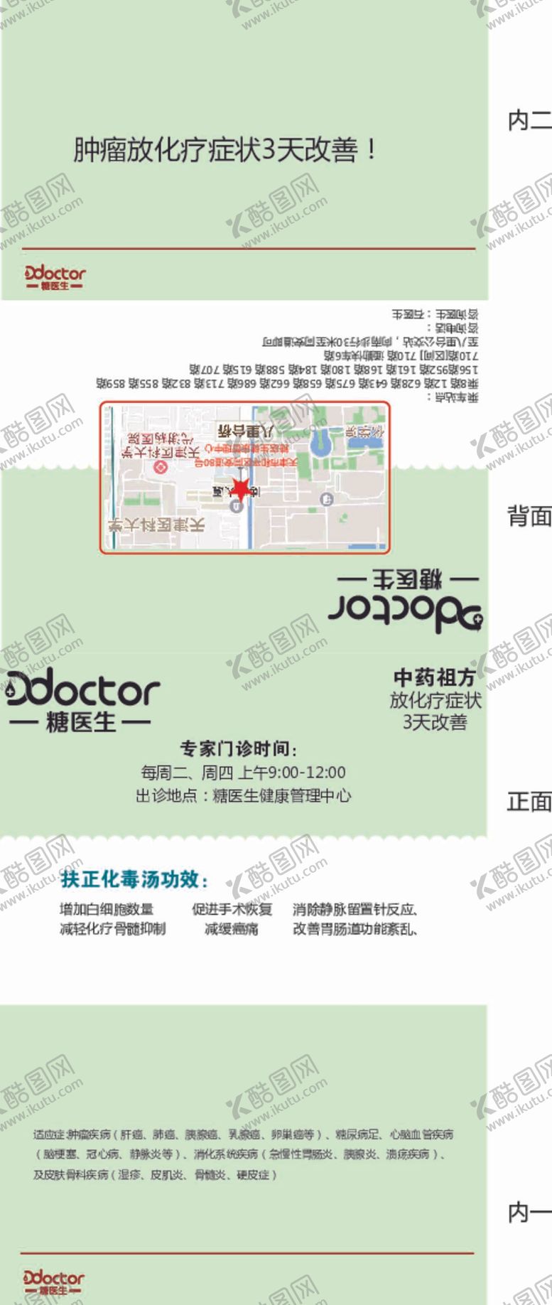 编号：15748909270515298240【酷图网】源文件下载-中医肿瘤宣传包装展开图